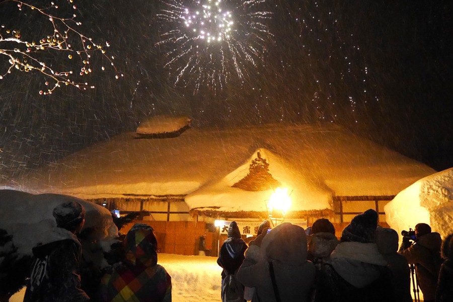 오우치주쿠 유키마츠리(눈 축제)（시모고우마치）